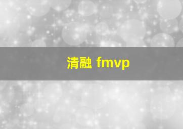 清融 fmvp